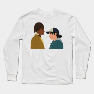 The Walking Dead Game Final Season Clementine and Louis Fan Art Long Sleeve T-Shirt